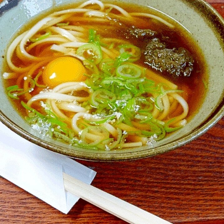 受験生の夜食☆　胃腸に優しい「月見うどん」